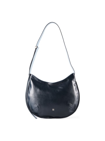 DuDu Hispani Schultertasche Leder 34 cm in navy