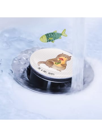 Mr. & Mrs. Panda Waschbecken Verschluss Otter Blumenstrauß ohne ... in Grau Pastell