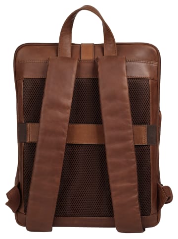 piké Rucksack echt Leder in braun