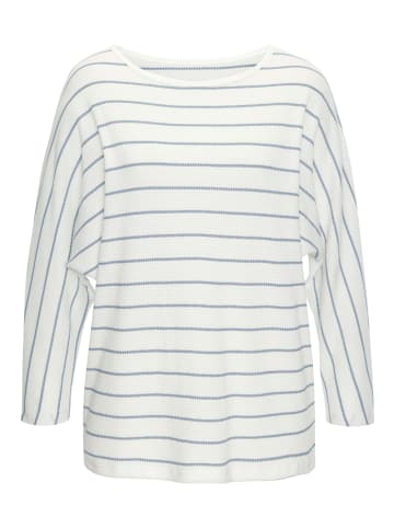 Vivance 3/4-Arm-Shirt in weiß, blau