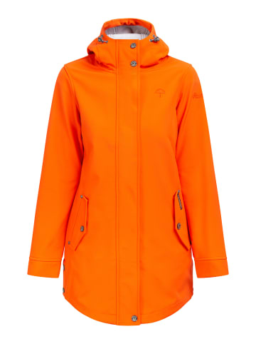 Schmuddelwedda Kurzmantel Aus Softshell in Orangerot