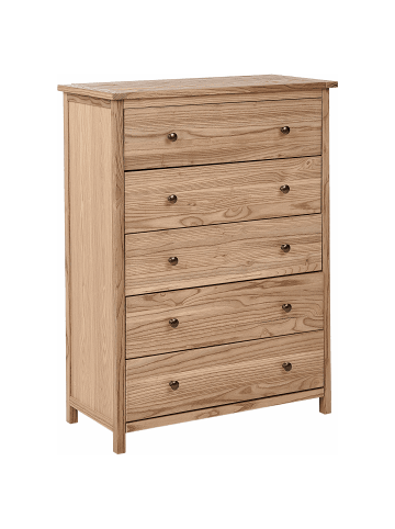 Beliani Kommode SALTON in Braun - (W) 85 x (H) 111 x (L) 39 cm