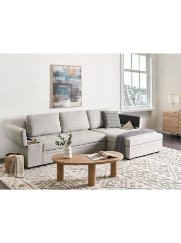 Beliani 3-Sitzer Sofa HRISEY in Weiß/Schwarz - (W) 293 x (H) 90 x (L) 161 cm