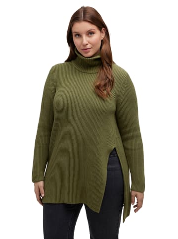 Ulla Popken Pullover in moosgrün