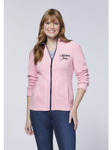 Oklahoma Jeans Fleece-Jacke in Pink