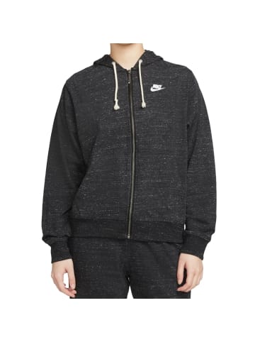 Nike Freizeitjacke Sportswear Gym Vintage Kapuze in Schwarz