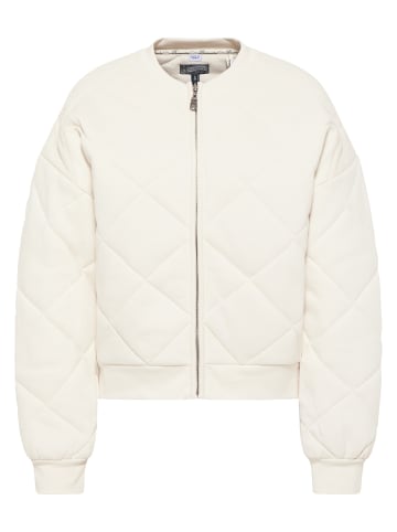 DreiMaster Vintage Quilted Sweatjacke in Creme