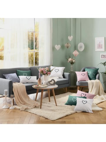 Erwin Müller Kissenhülle in rosé-schwarz