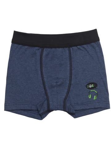 Sweety for Kids 2er-Set: Shorts in Dunkelblau-Melange