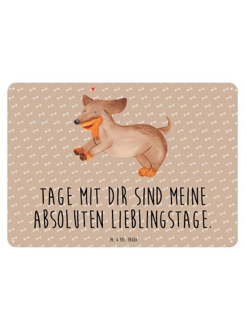 Mr. & Mrs. Panda Blechschild Mit Spruch Hund Dackel mit Spruch in Hundeglück