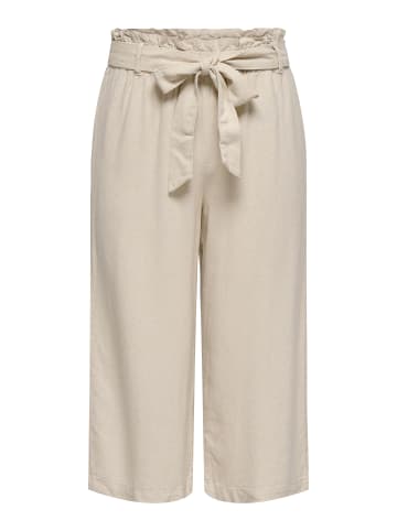 JACQUELINE de YONG Elegante Culotte-Hose mit Schleifengürtel und Taschen in Braun-4