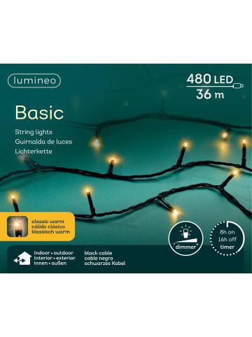 LUMINEO Lichterkette Basic 480 LED 36 m in klassisch warm