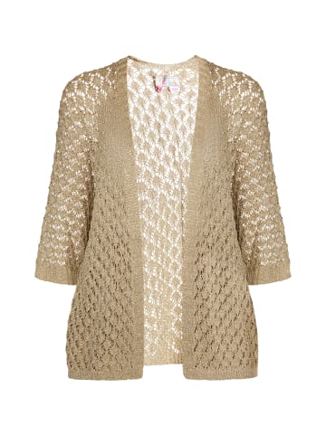 IZIA Cardigan in Gold Metallic