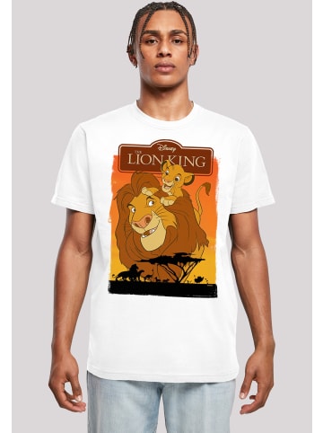 F4NT4STIC T-Shirt König der Löwen Simba und Mufasa in weiß