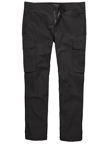 Men Plus Cargohose lang in schwarz