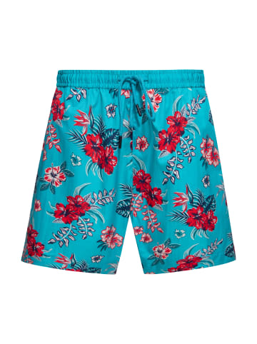 King Kerosin King Kerosin Shorts Hibiscus in mint