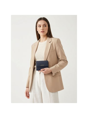 Lazarotti Bologna Leather Geldbörse Leder 12 cm in navy