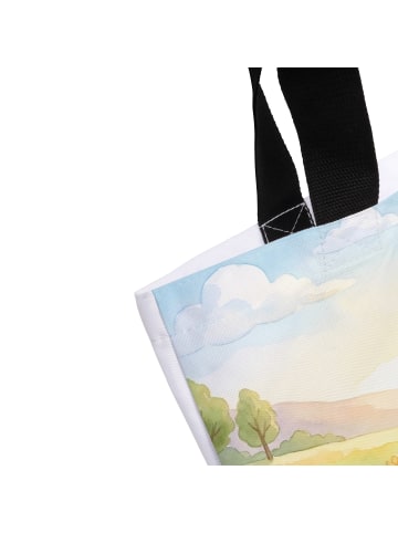 Mr. & Mrs. Panda Shopper Damen Pinguin Frühling Pommes Design oh... in Weiß