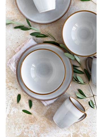 Mäser Tafelservice, Steinzeug Smoky's in Weiß