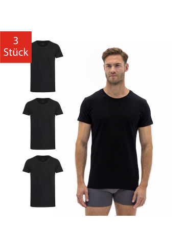 Barrio 13 4er Pack: T-Shirt mit Rundhals-Ausschnitt in schwarz