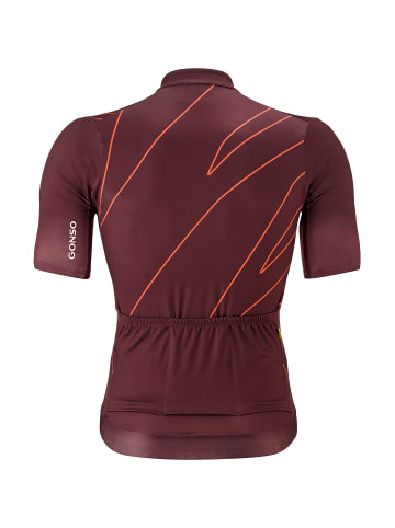 Gonso Road Jersey Print in Bordeaux431
