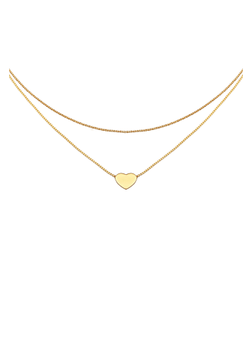 Elli Halskette 925 Sterling Silber Herz in Gold