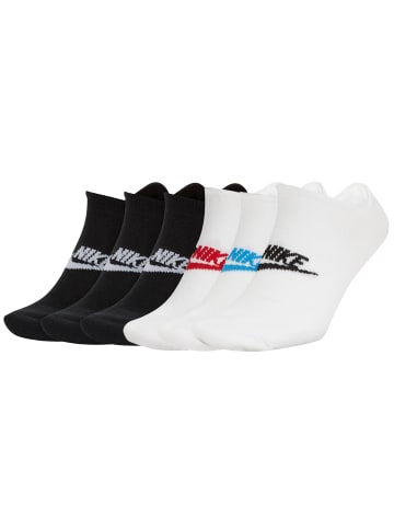 Nike Socken 6er Pack in Schwarz/Weiß/Bunt