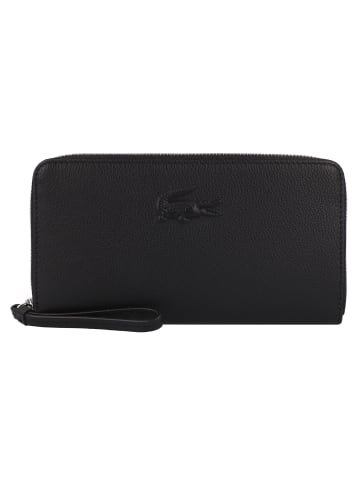 Lacoste City Court Geldbörse RFID Schutz Leder 19 cm in noir