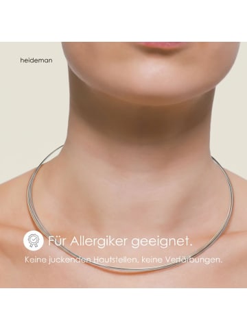 Steel_Art Edelstahlkette Linea 5 silberfarben matt in silberfarben matt