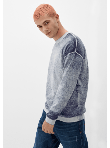 QS Pullover langarm in Blau