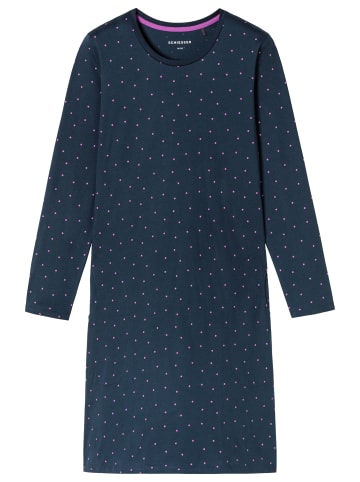 Schiesser Nachthemd Casual Essentials in Ultra violett