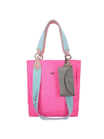 Fritzi aus Preußen Izzy02 Canvas Shopper Tasche 32 cm in canvas neon pink