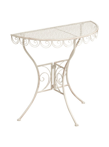 Beliani Gartentisch JUINA  in Beige - (W) 36 x (H) 75 x (L) 80 cm