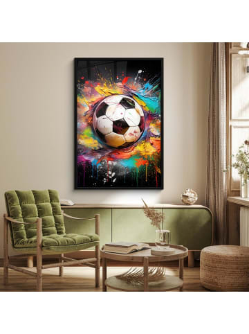 MuchoWow Poster mit Leiste Fußball