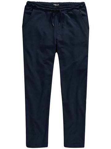 Men Plus Lange Sweathose in navy blau