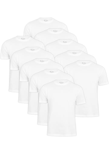 Cotton Prime® 10er Pack T-Shirt O-Neck - Tee in Weiss