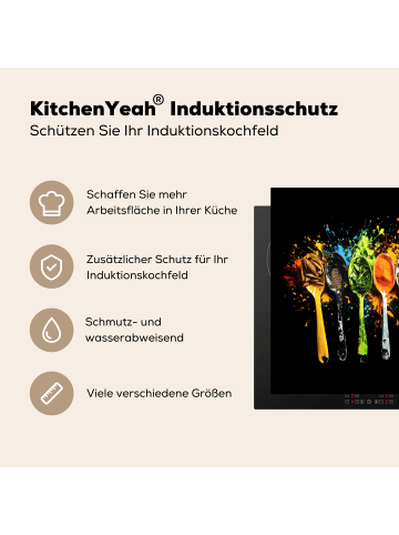 KitchenYeah Herdabdeckplatte Löffel Kräuter