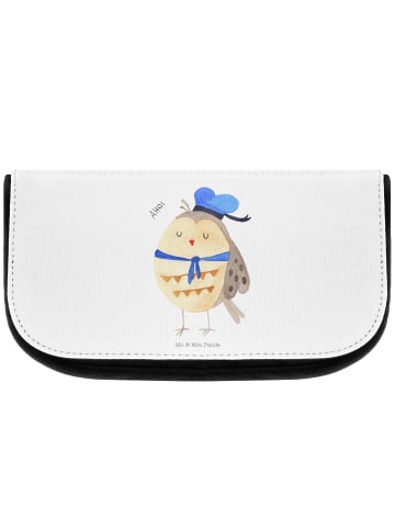 Mr. & Mrs. Panda Waschbeutel Eule Matrose ohne Spruch in Weiß