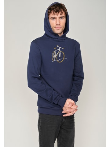 GreenBomb Hoodie Bike Landscape in Marineblau