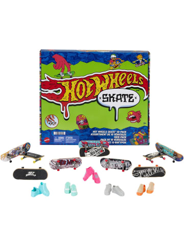Hot Wheels Skate-Fingerboards 10er-Pack, Set HTP59 + 5 Paar Skateboard-Schuhe