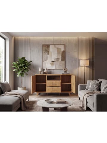 FineBuy Sideboard in Braun / MDF / 150x40x95