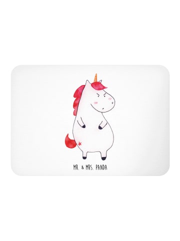Mr. & Mrs. Panda Whiteboardmagnet Einhorn Wut ohne Spruch in Weiß