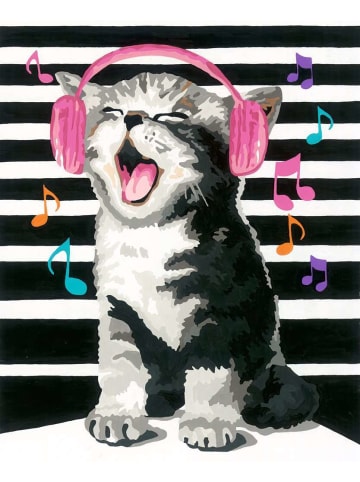 Ravensburger Ravensburger CreArt Adults Trend - Singende Katze in bunt