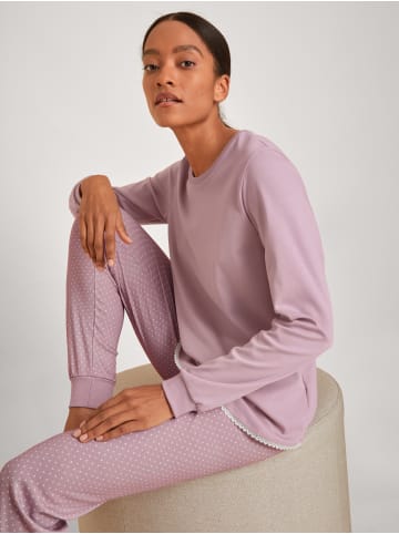 Calida Pyjama mit Bündchen in Mauve shade