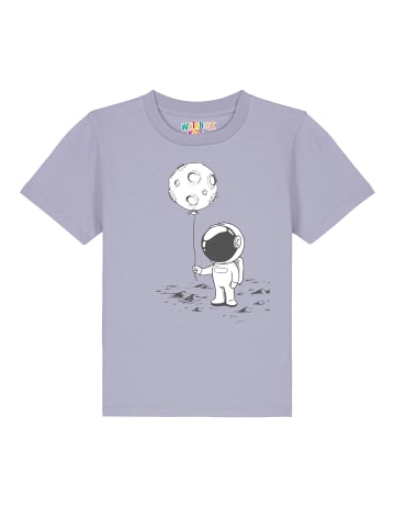 wat? Apparel T-Shirt Kleiner Astronaut mit Luftballon in Lavender