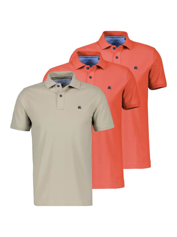 Lerros Poloshirt Basic in Beige / orange