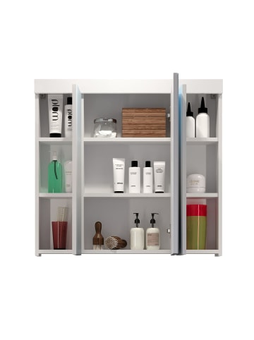 ebuy24 Spiegelschrank Devon Weiß 80 x 16 cm