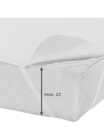 Erwin Müller Single-Jersey wasserdichter Matratzenschutz Reichenbach in weiß