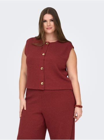 ONLY Carmakoma Strickjacke in Spiced Apple