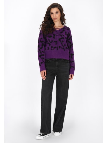 myMo ROCKS Sweater in purple black